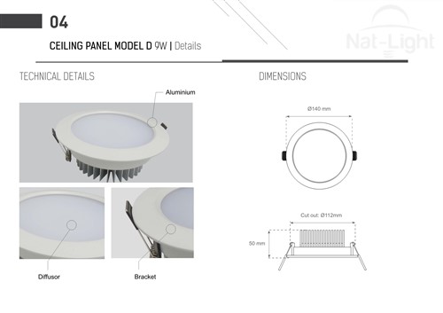 Ceiling-Panel-Model-D-9w