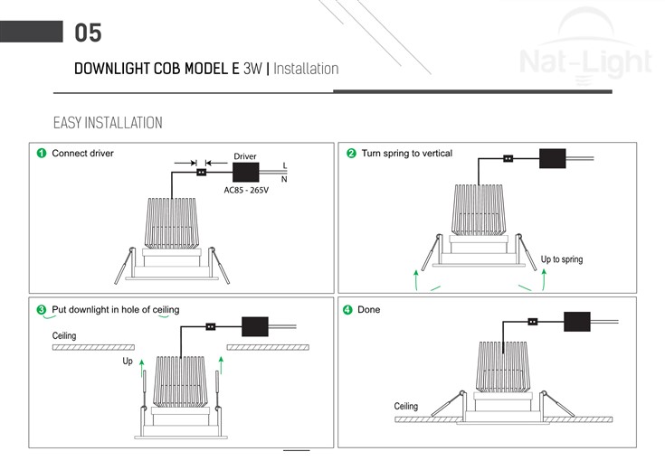 Downlight-Cob-Model-E-3w