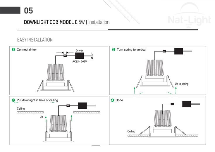 Downlight-Cob-Model-E-5w