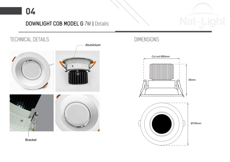 Downlight-Cob-Model-G-7w