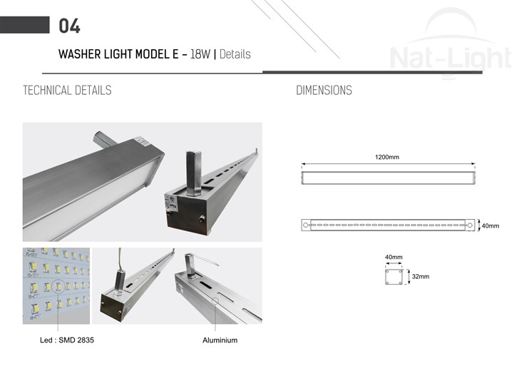 Washer-Light-Model-E-18w