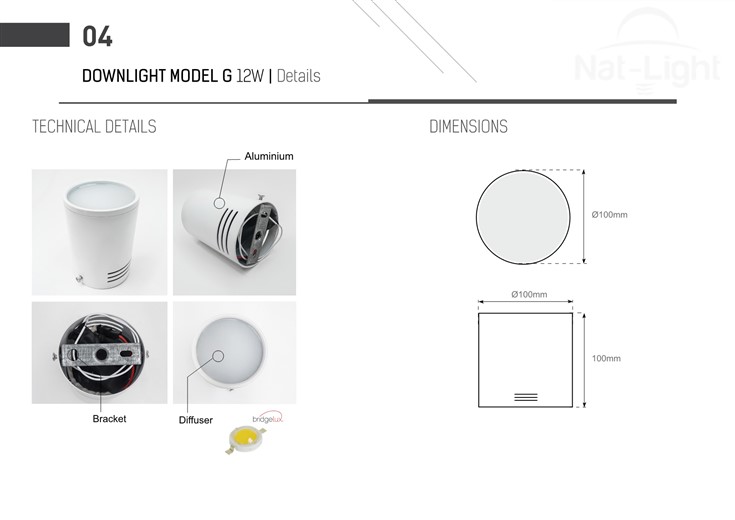 Downlight-Cob-Model-G-12w-White