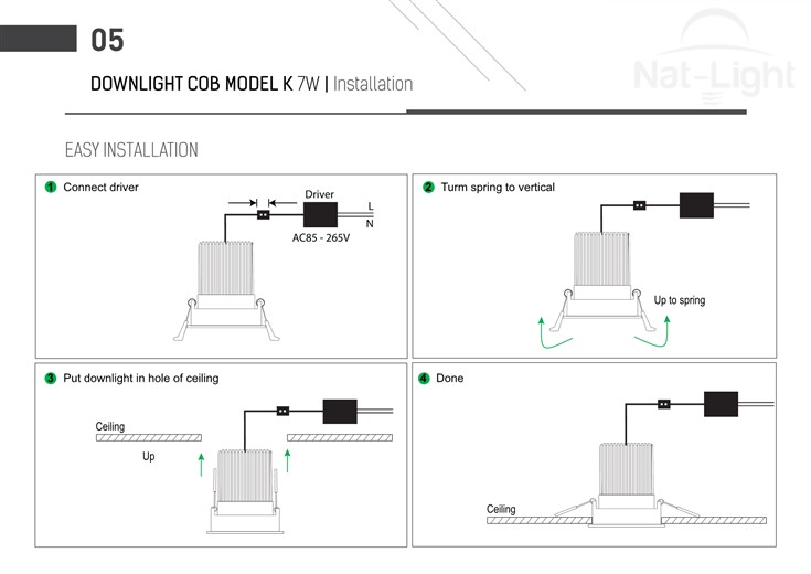 Downlight-Cob-Model-K-7w