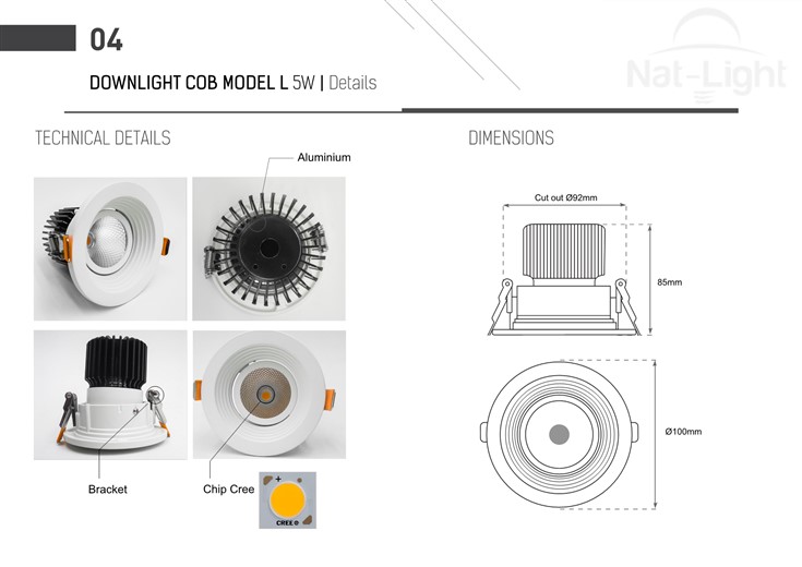 Downlight-Cob-Model-L-5w