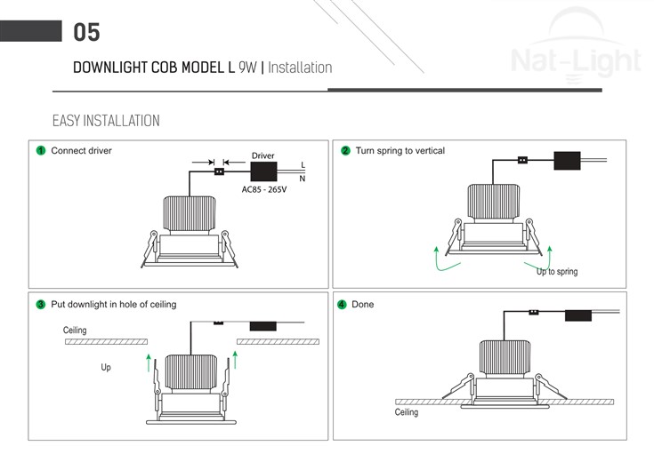 Downlight-Cob-Model-L-9w