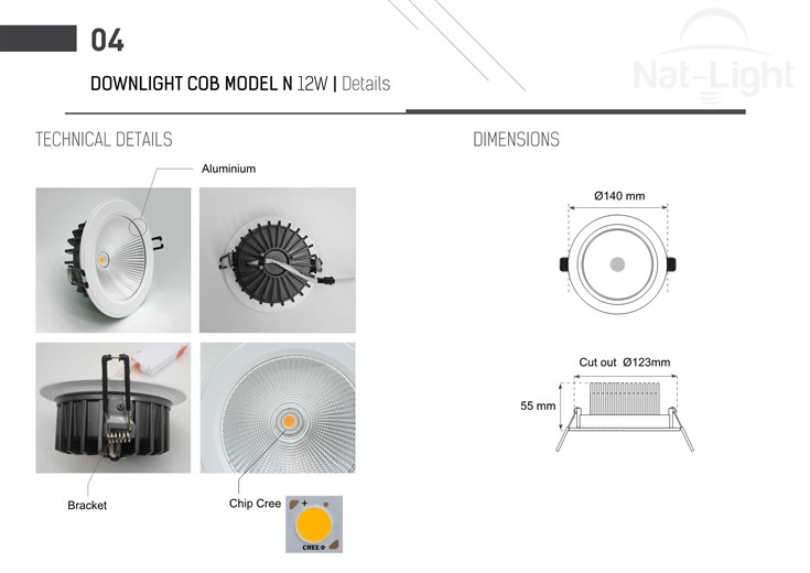 Downlight-Cob-Model-N-12w