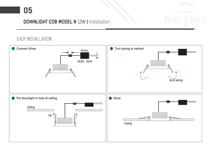 Downlight-Cob-Model-N-12w