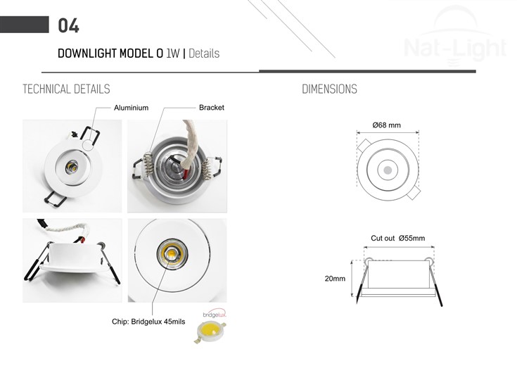 Downlight-Cob-Model-O-1w