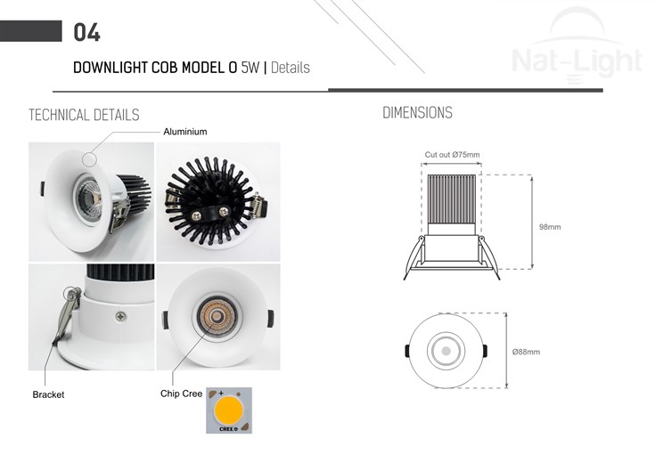 Downlight-Cob-Model-O-5w