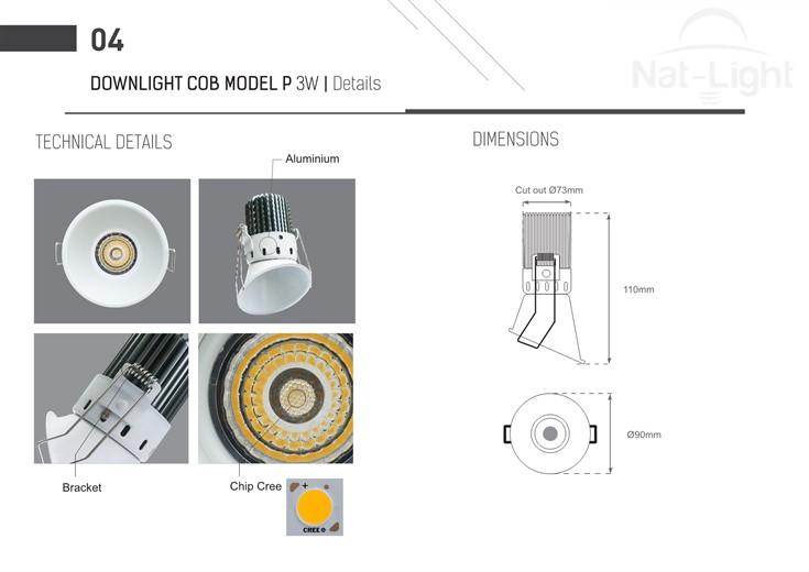 Downlight-Cob-Model-P-3w