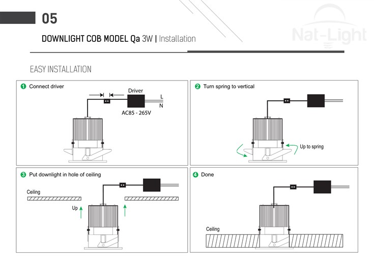 Downlight-Cob-Model-Qa-3w