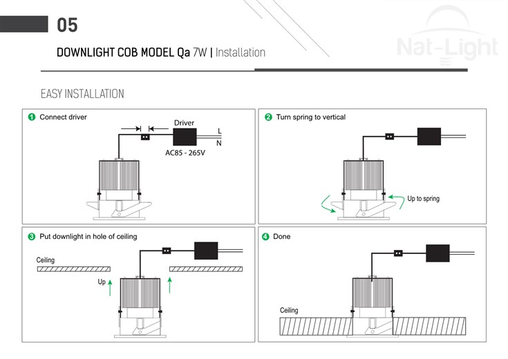 Downlight-Cob-Model-Qa-7w