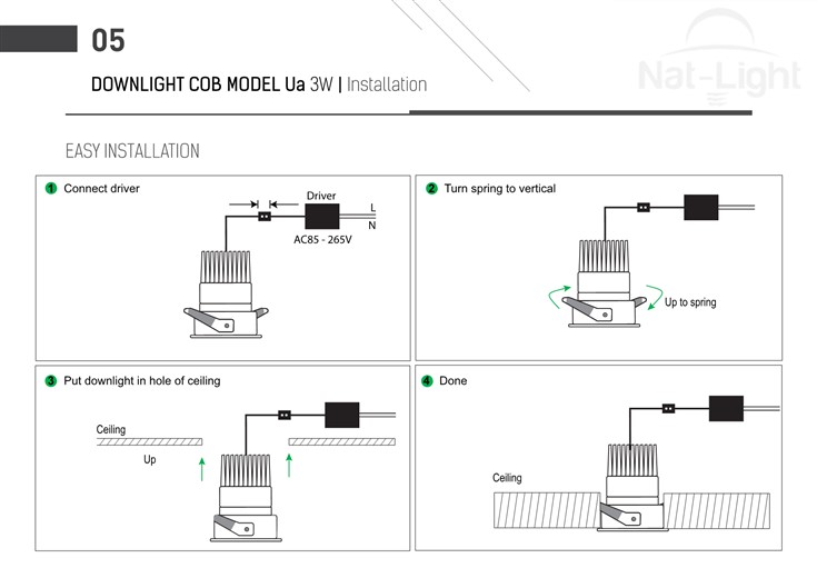 Downlight-Cob-Model-Ua-3w