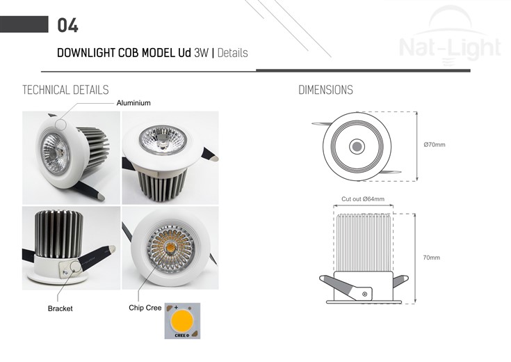 Downlight-Cob-Model-Ud-3w