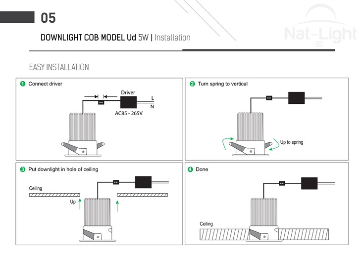 Downlight-Cob-Model-Ud-5w