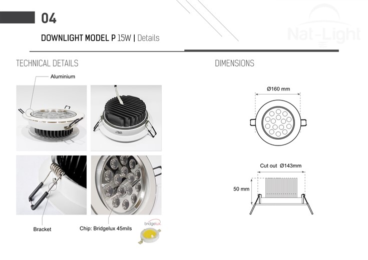 Downlight-Model-P-15w