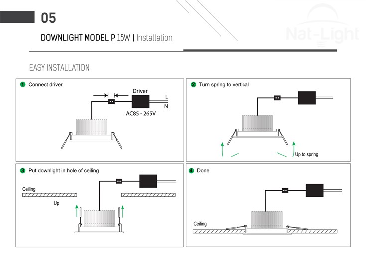 Downlight-Model-P-15w