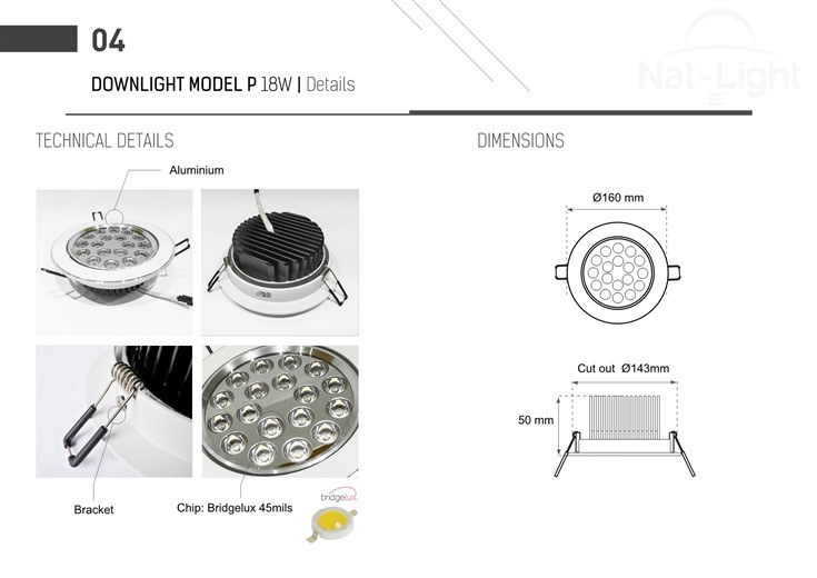 Downlight-Model-P-18w