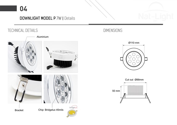 Downlight-Model-P-7w