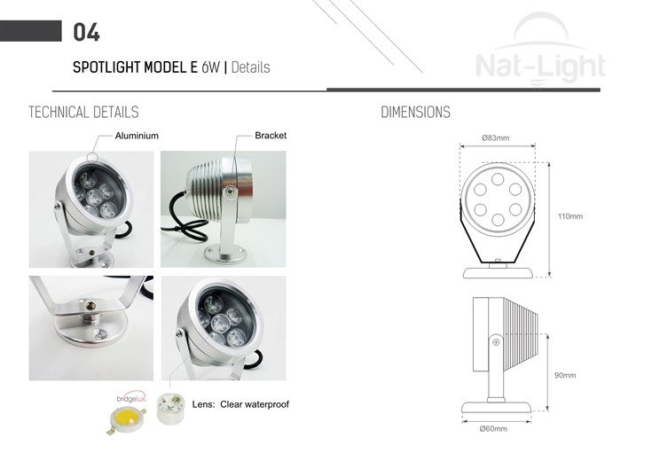 SPOTLIGHT-MODEL-E-6W