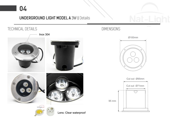 Underground-Light-model-A-3W