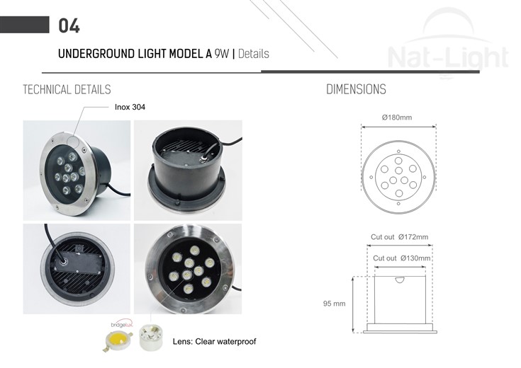 Underground-Light-model-A-9W