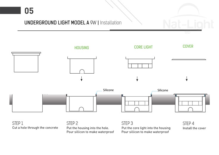 Underground-Light-model-A-9W