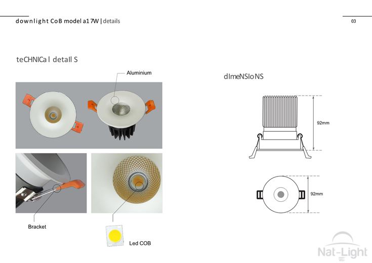 Downlight-Cob-Model-A1-7w