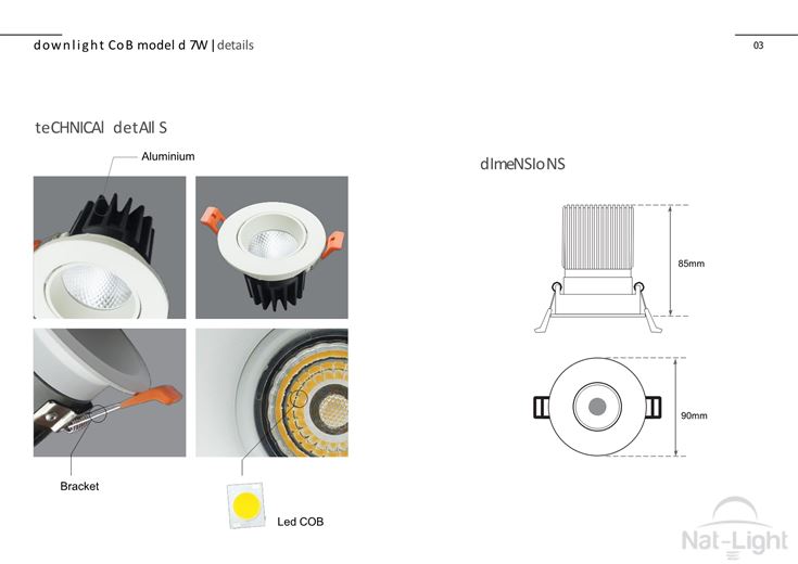 Downlight-Cob-Model-D-7w