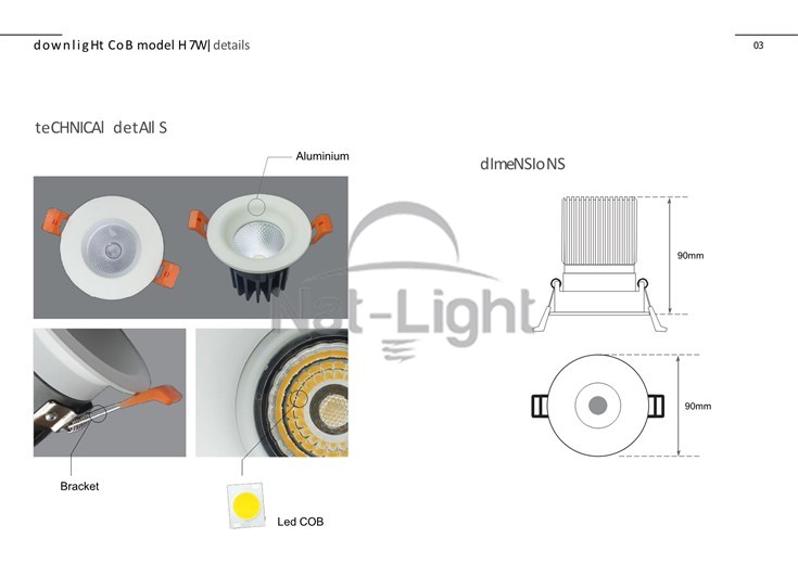 Downlight-Cob-Model-H-7w