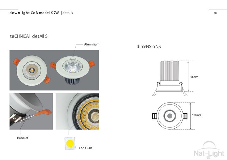 Downlight-Cob-Model-K-7w