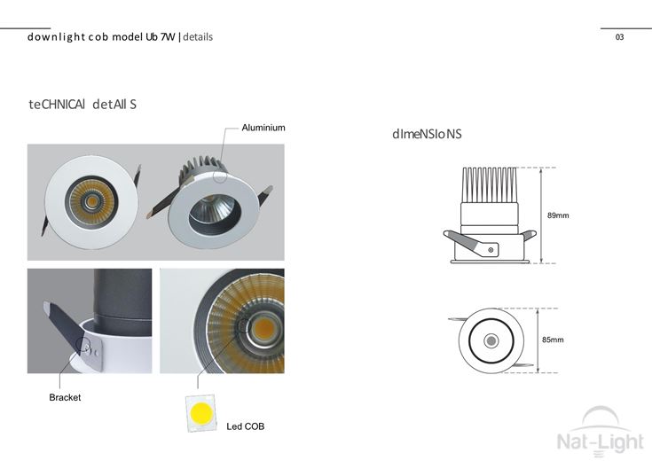 Downlight-Cob-Model-Ub7w