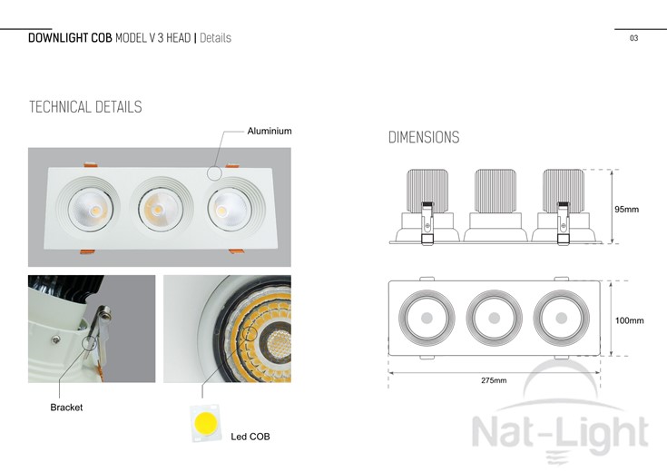 Downlight-Cob-Model-V-3-Head-15-21w