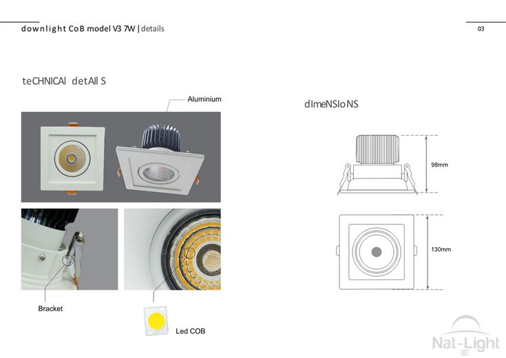 Downlight-Cob-Model-V3-7w