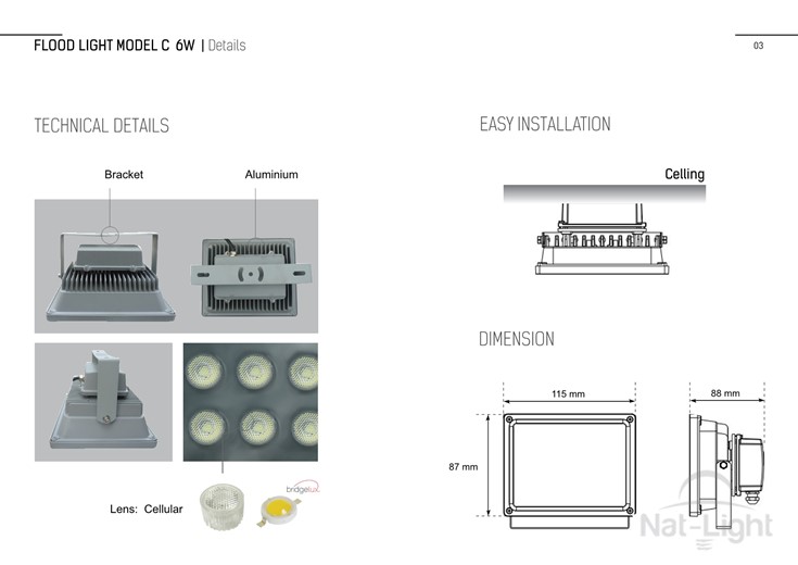 Flood-Light-Model-C-6w