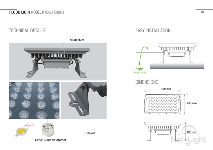 Flood-Light-Model-K-60w