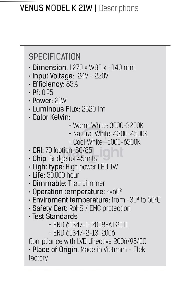 Thong-So-ky-thuat-VENUS-WALL-LIGHT-MODEL-K-2