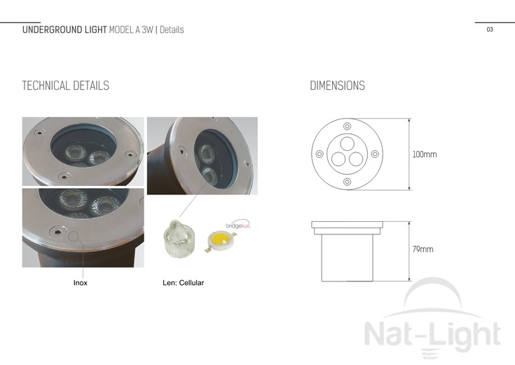 Underground-Light-Model-A-3w