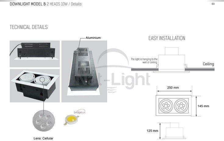 DOWLIGHT-MODEL-B-5W-2HEADS-2