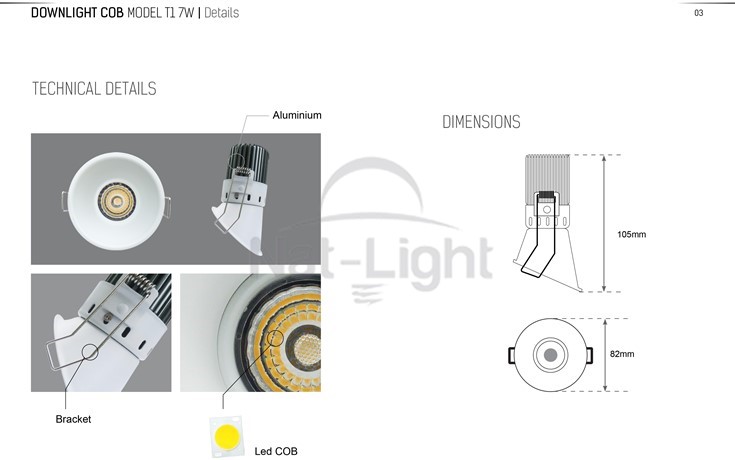 DOWNLIGHT-COB-MODEL-T1-7W-3