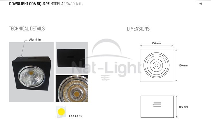 DOWNLIGHT-COB-SQUARE-MODEL-A-15W-3