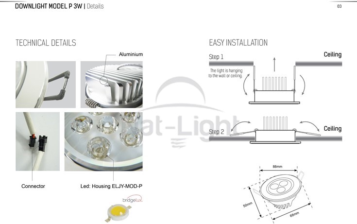 DOWNLIGHT-MODEL-P-3W-3