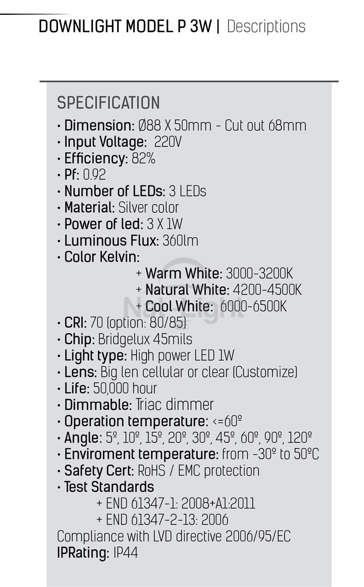 Thong-So-Ky-Thuat-DOWNLIGHT-MODEL-P-3W