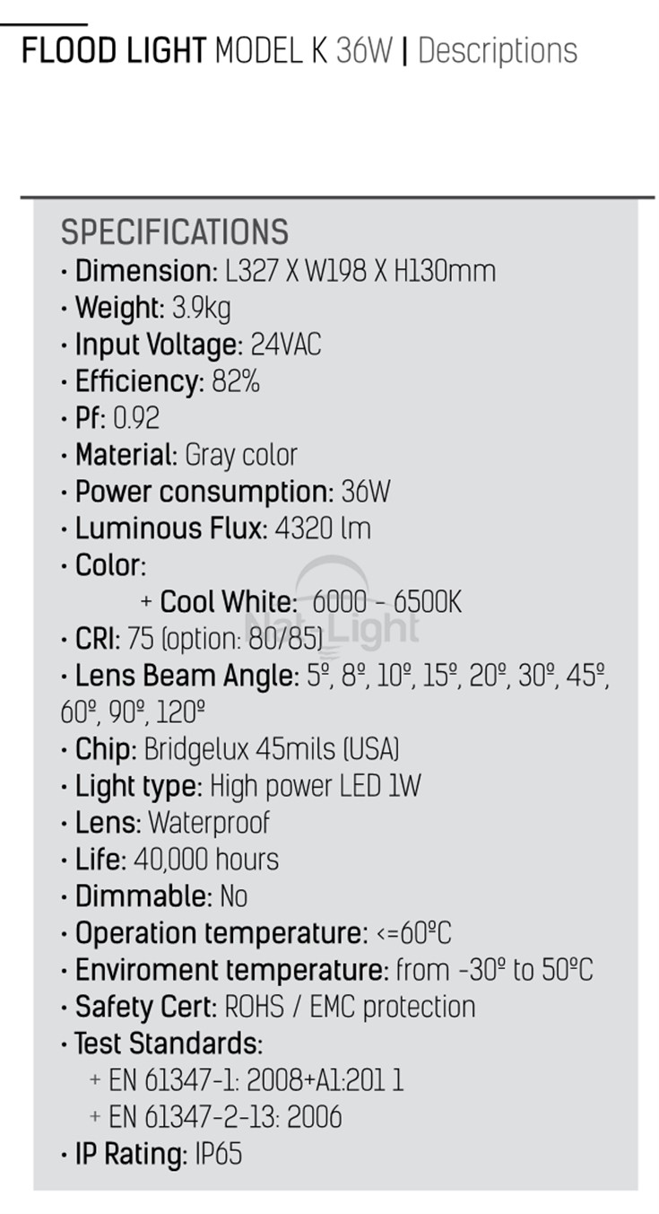 thong-so-ky-thuat-Flood-Light-Model-K-36w